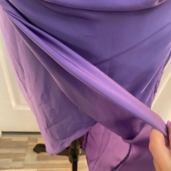 Do+ BE one shoulder satin midi dress, M - Picture 9 of 15